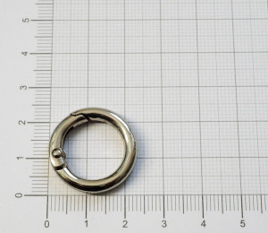 Кольцо карабин для сумки. Никель