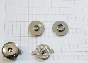 Магнитная кнопка 20 мм. Никель