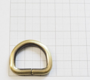 Полукольцо для сумки. Антик браш 20х15 мм
