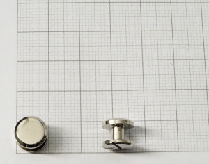 Кобурной винт 10х4 мм. Никель