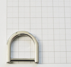 Полукольцо 20 мм. Никель полированный