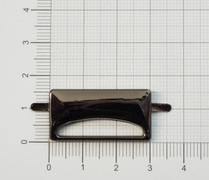 Украшение для обуви. Черный никель